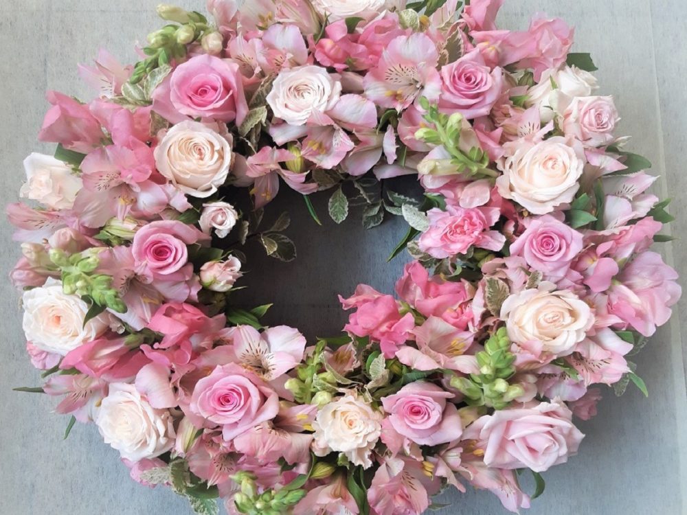 Wreath in pink